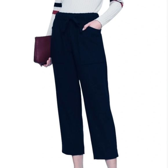 Maje Pavot Trouser Pants in Marine - Picture 1 of 8